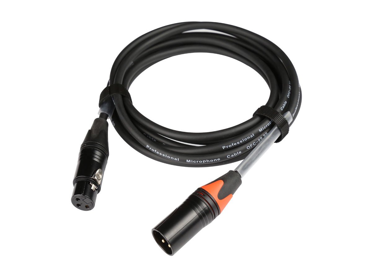 TiGHT AV XLR-mikrofonkabel med rd htte, 3m